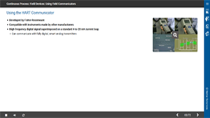 Continuous Process: Field Devices: Using Field Communicators
