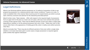 Adverse Possession: An Advanced Course