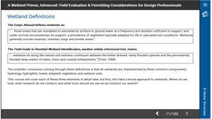 A Wetland Primer, Advanced:  Field Evaluation & Permitting Considerations