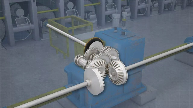 Line shaft outlet pulleys