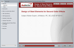 Design of Steel Elements for Second Order Effects